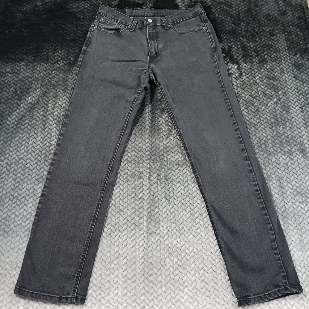 Levi's 541 Jeans Men's 32x32 Black Cotton Denim Straight Workwear Travel Stretch